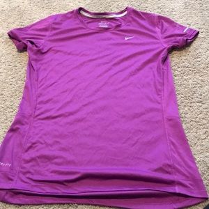 Purple Nike women’s running shirt